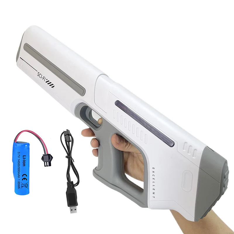 HydroShark Blaster Pro — Pistola d'acqua elettrica potente con LED per adulti e bambini