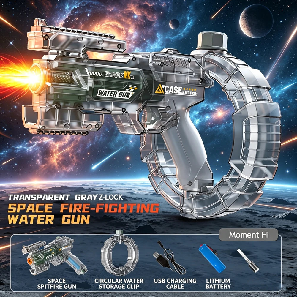 HydroShark Blaster — Pistola d'acqua elettrica potente per adulti e bambini