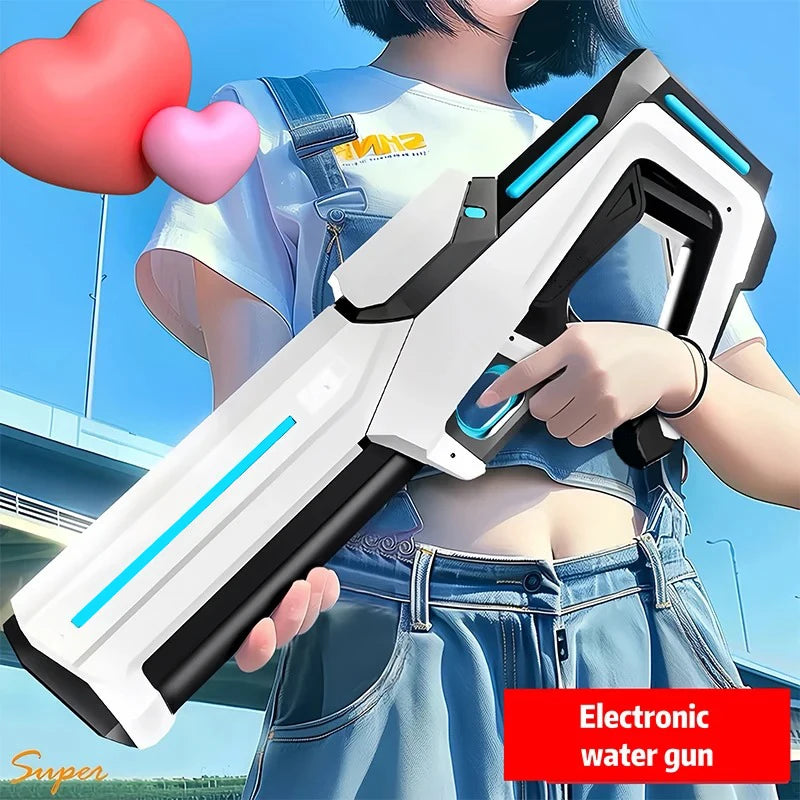 HydroShark Blaster Pro — Pistola d'acqua elettrica potente con LED per adulti e bambini