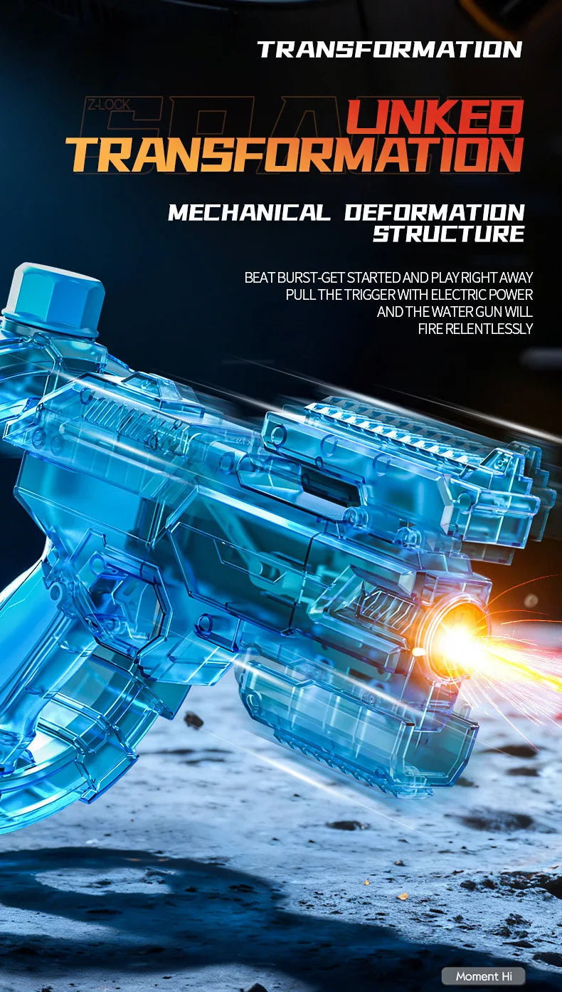 HydroShark Blaster — Pistola d'acqua elettrica potente per adulti e bambini