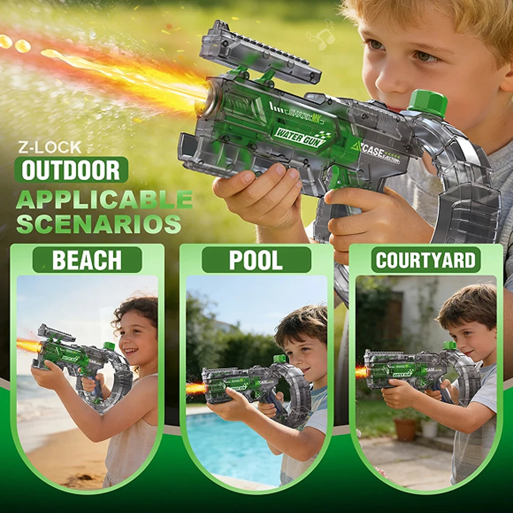 HydroShark Blaster — Pistola d'acqua elettrica potente per adulti e bambini