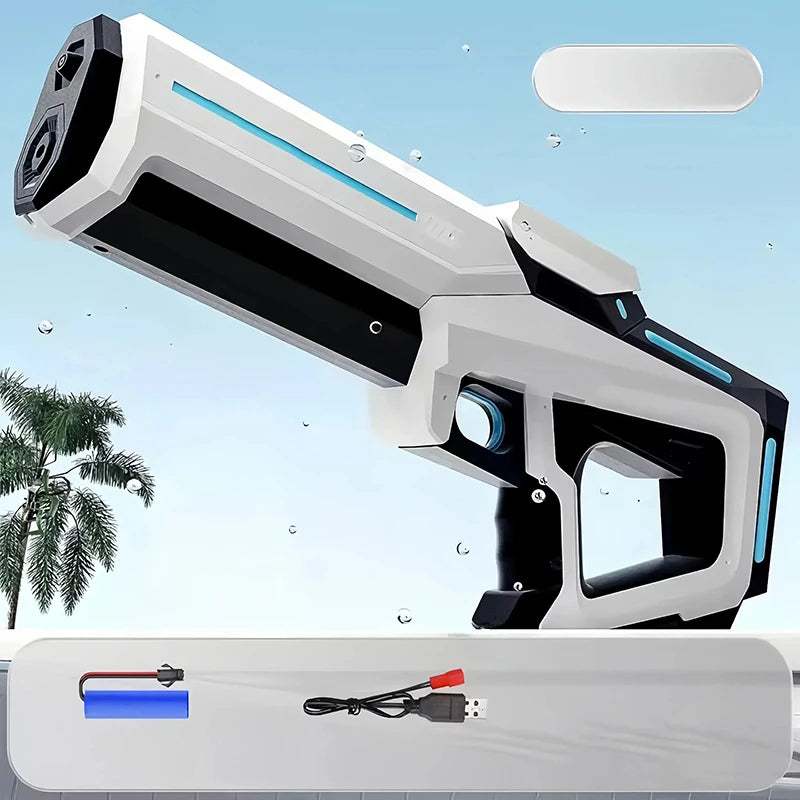 HydroShark Blaster Pro — Pistola d'acqua elettrica potente con LED per adulti e bambini