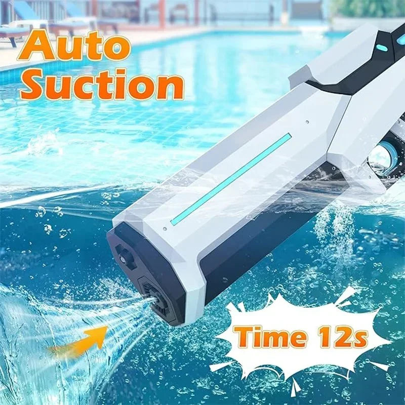 HydroShark Blaster Pro — Pistola d'acqua elettrica potente con LED per adulti e bambini