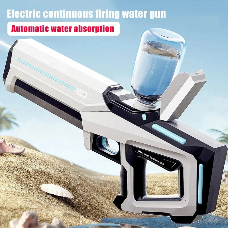 HydroShark Blaster Pro — Pistola d'acqua elettrica potente con LED per adulti e bambini