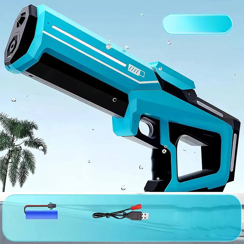 HydroShark Blaster Pro — Pistola d'acqua elettrica potente con LED per adulti e bambini