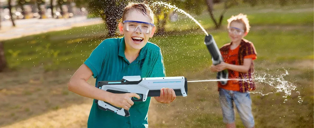 HydroShark Blaster Pro — Pistola d'acqua elettrica potente con LED per adulti e bambini